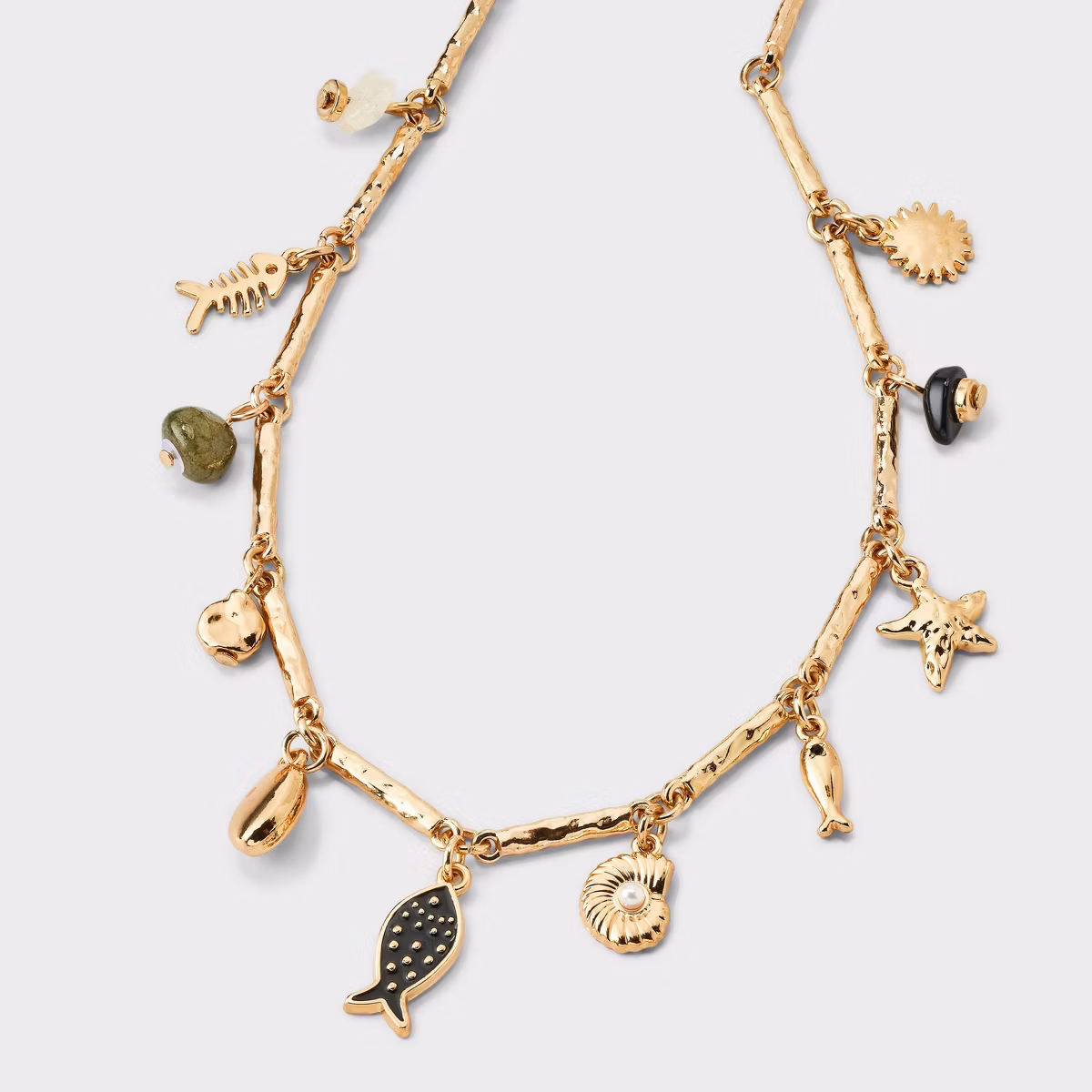Gold Mini Charm Necklace