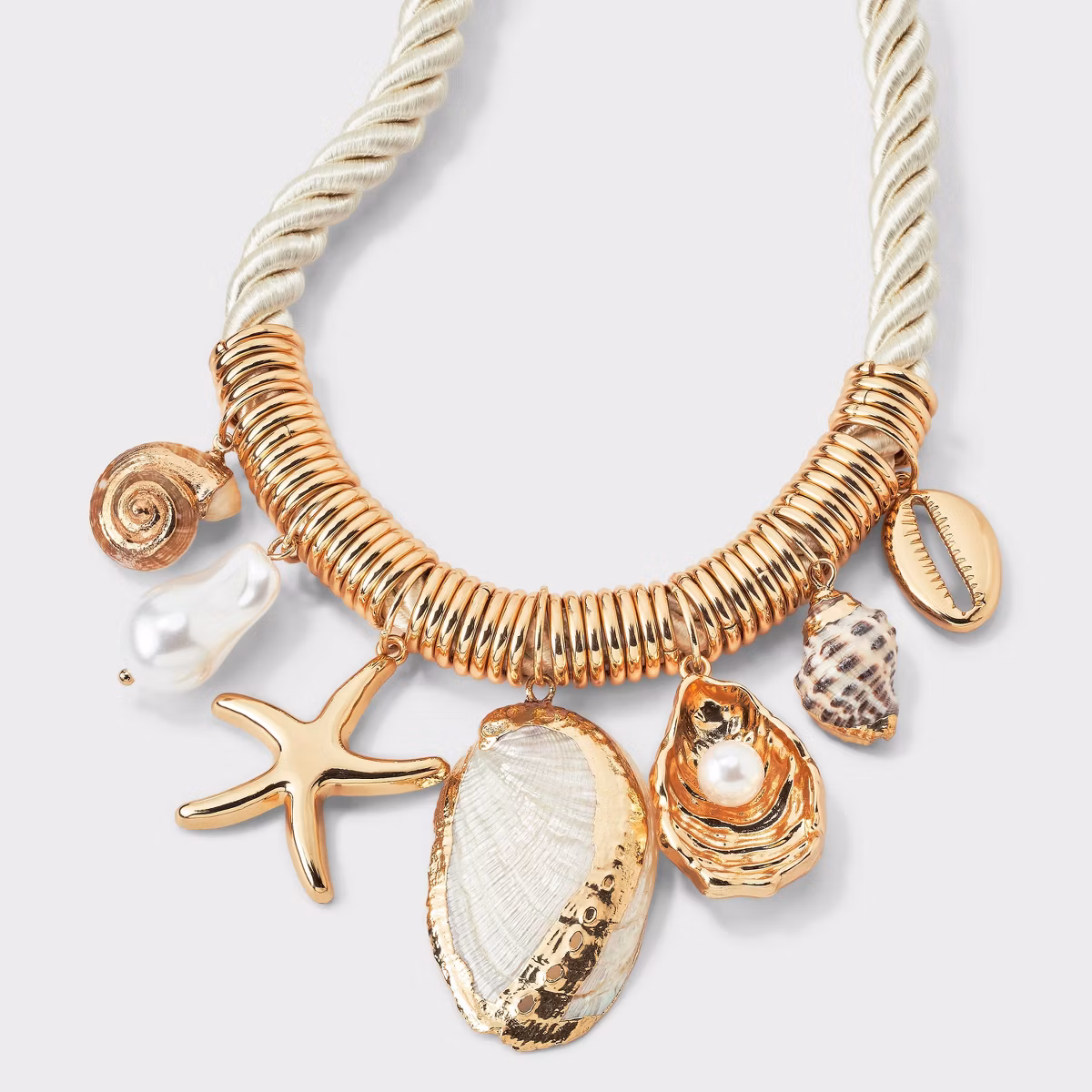 Cord Necklace with Shells