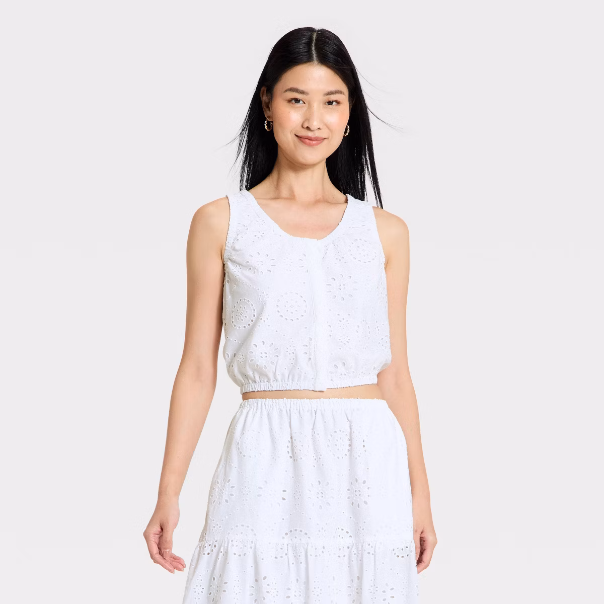 Women's Button-Front Tank Top