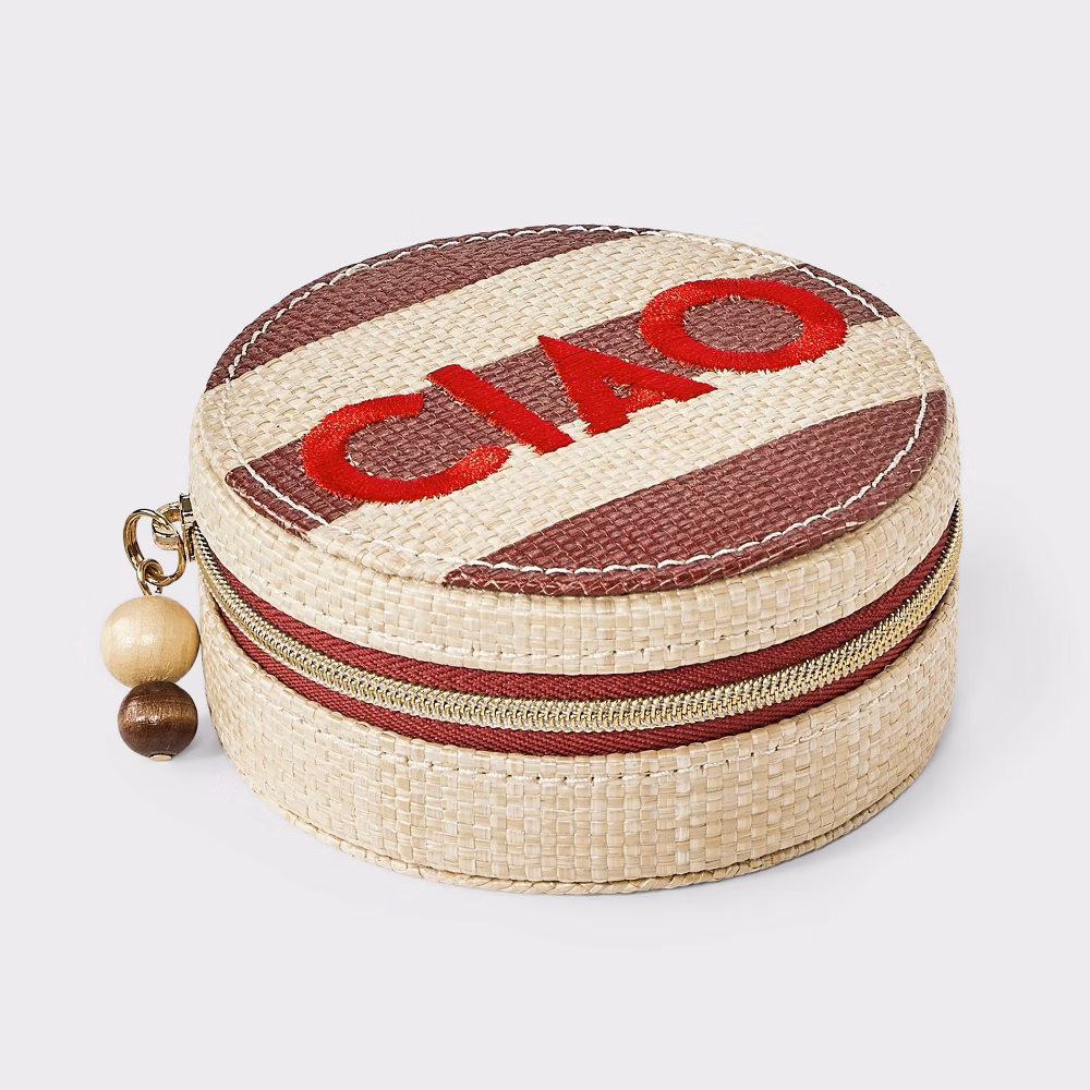 Beaded Travel Jewelry Case