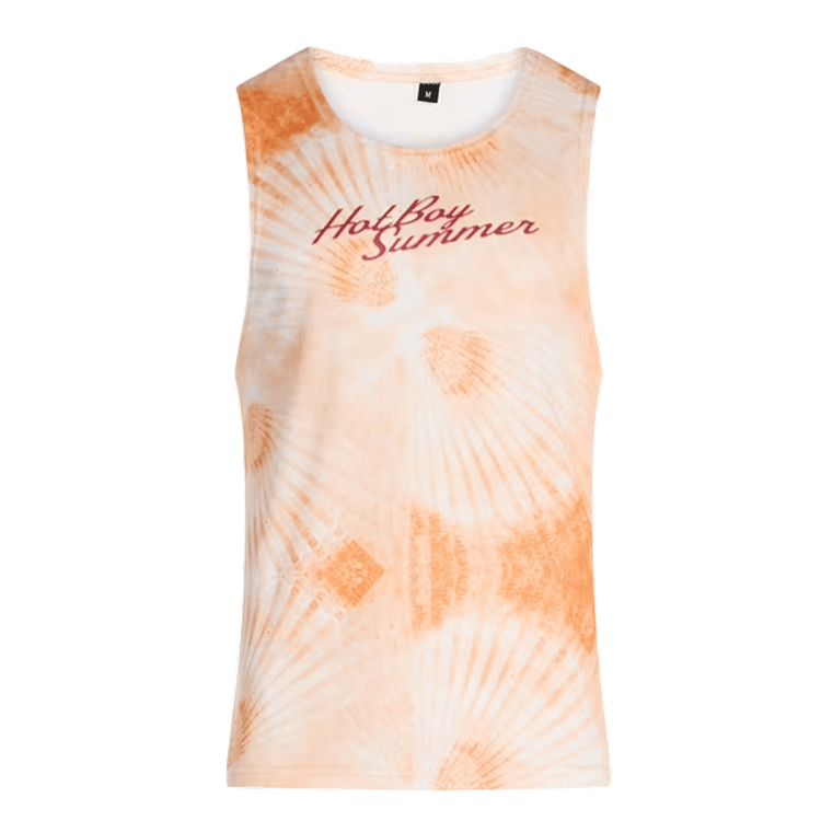 Racerback Mesh Tank Top - Orange