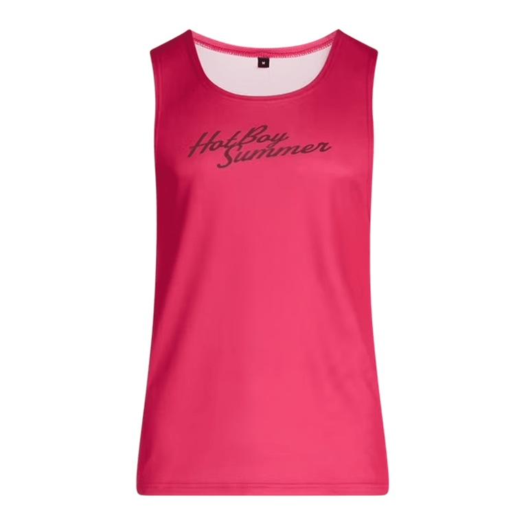 Racerback Mesh Tank Top - Pink