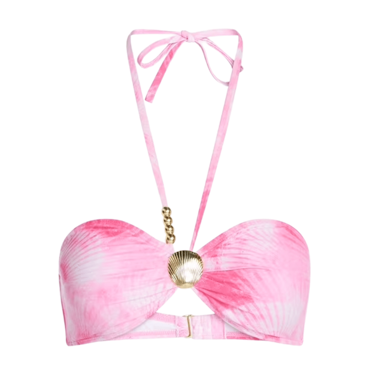 Shell Halter Bikini Top - Sorbet