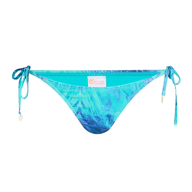 Side Tie Shell Bikini Bottoms - Blue Print