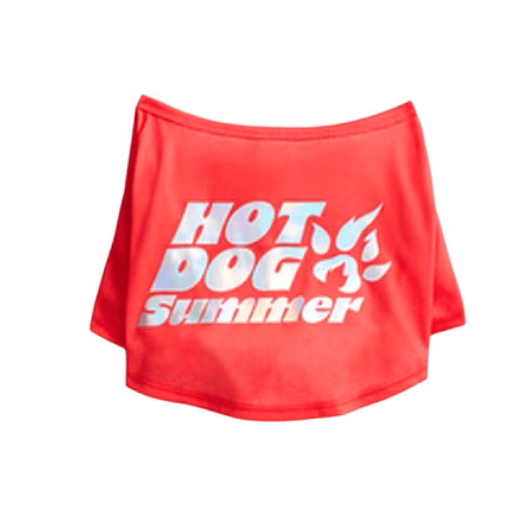 Thee Hot Dog Summer T-shirt for Dogs - Pink
