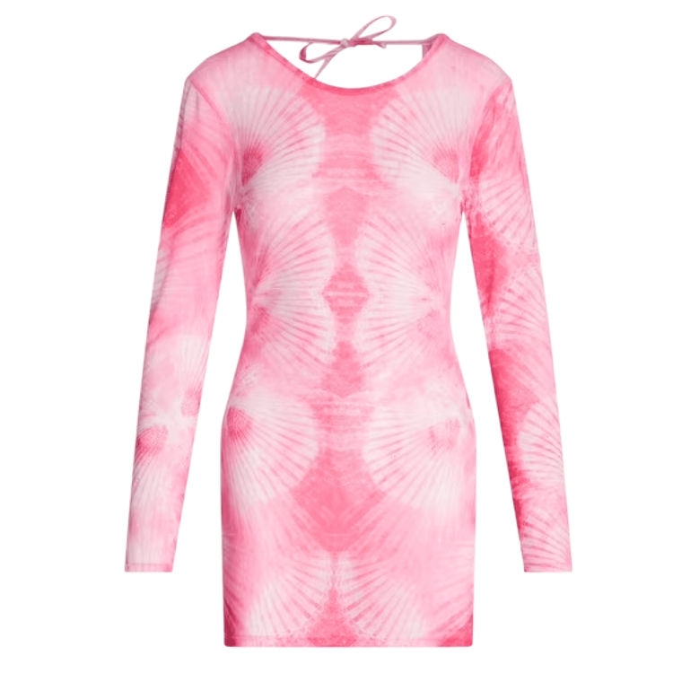 Thee Mesh Coverup Dress - Sorbet