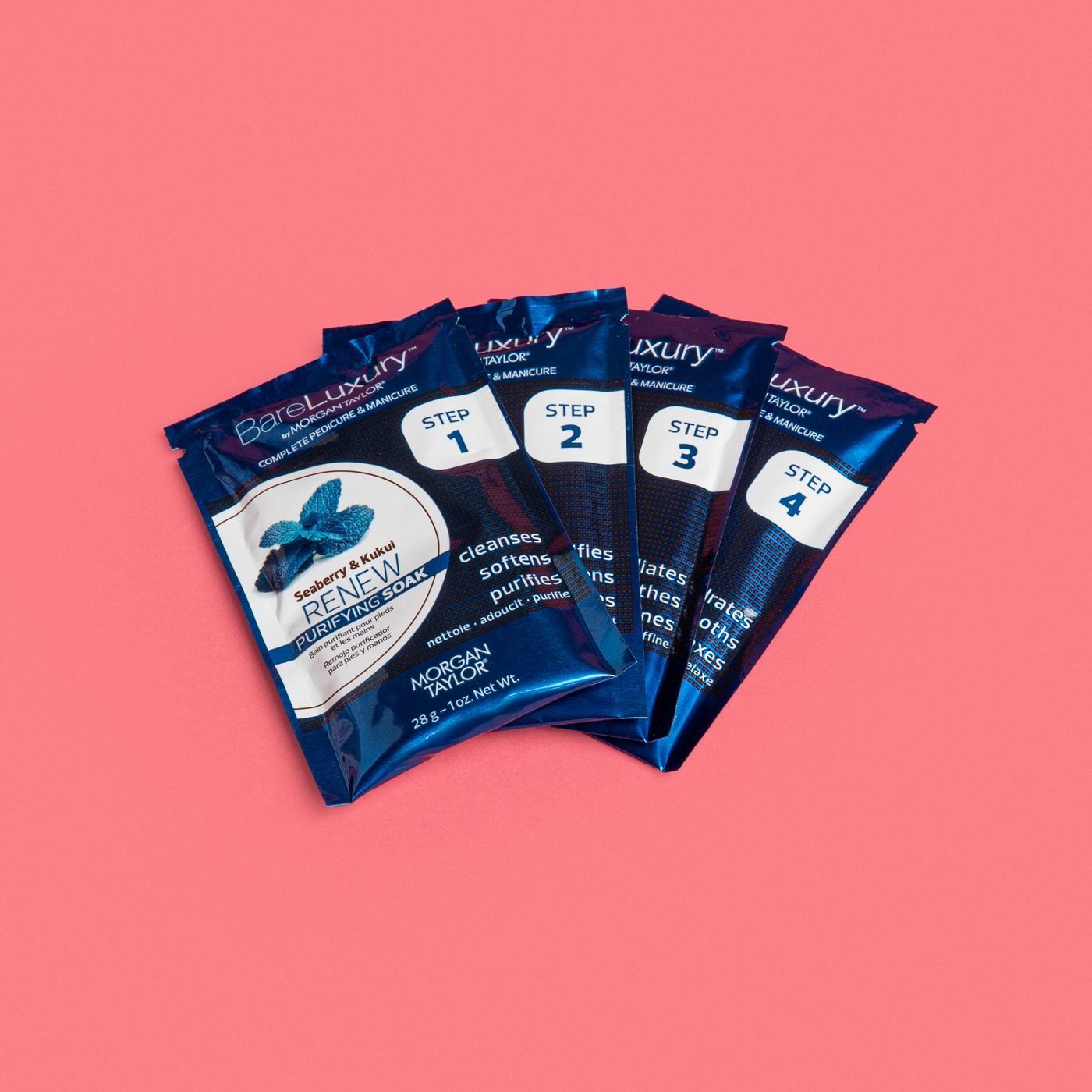 BareLuxury 4-Step Complete Pedicure & Manicure Packs